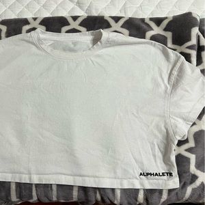 Alphalete HEAVY COTTON DROPPED SHOULDER CROP